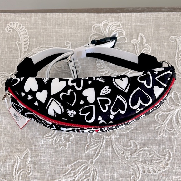 Brighton NWT Endless Love Hearts Nylon Fanny Pack/Belt Bag - Picture 5 of 15